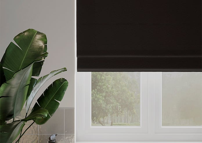 Lucerne Faux Silk, Shadow Grey - Twist&Fit Roman Blind - Image 5